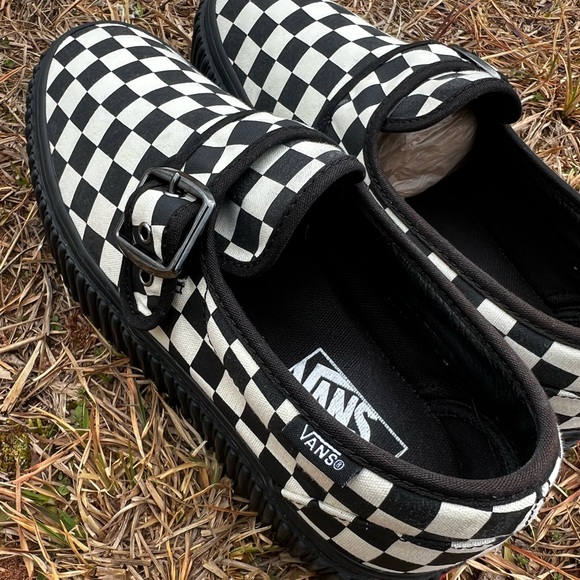 CLEAN Vans size 8 Womens Platform Creeper Mary Jane Checkerboard shoes - Picture 6 of 10